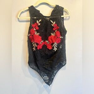 Lacey Rose Embroidered Bodysuit